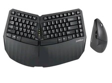 Perixx PERIDUO-813B US, Wireless Ergonomic Compact Keyboard Vertical Mouse