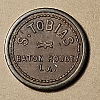 #ad S. Tobias Baton Rouge LA 5¢ Good For 5¢ in Trade Token Klinkner Mint Mark $65.00