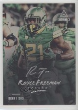 2018 Panini Luminance Draft Day Signatures Silver Royce Freeman #RI-RF Auto 3f2
