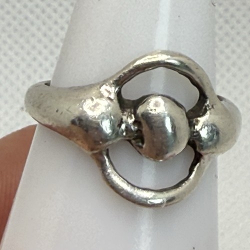 Vintage Modernist Sterling Silver 925 Free Form Ring Size 5 1/2 - 3.51gr
