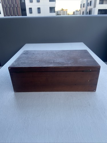 Large Antique Wooden Box - Picture 7 of 15