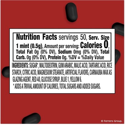 Festive Sour Cherry Mints, Stocking Stuffer, 12 Count