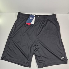 Reebok Mens Black Comm Knit Training Shorts S...