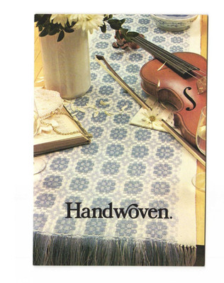 Dal drall linen table runner from the Spring Summer 1980 Handwoven Postcard