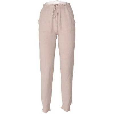 Jogginghose, Größe: M, Beige, Polyamid/Polyester/Viskose, Einfarbig, Damen #oaE