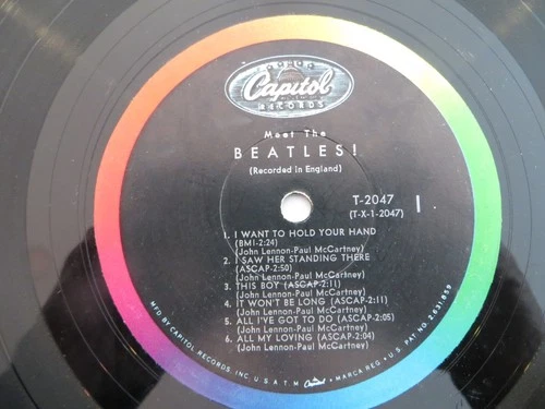 The Beatles – Meet The Beatles! - 1964 - Vinyl LP G+ RECORD ONLY - NO COVER