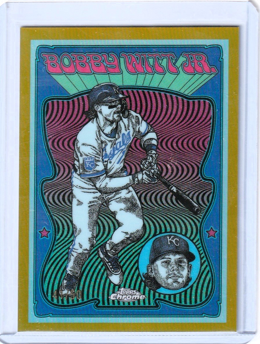 2025 Topps Chrome Bobby Witt Jr Ultra Violet All-Stars Gold Refractor UV-3 41/50