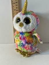 Ty Beanie Boos "Enchanted" the Unicorn Owl plush toy