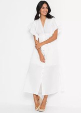 Dress White Button Maxi Dress by Bonprix plus size 22 BNWOT RRP £35