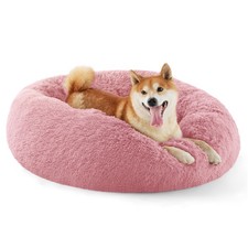 Bedsure Calming Dog Bed for Medium Dogs - Donut Washable Medium Pet Bed, 30 inch