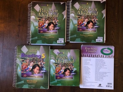 BJU Press Reading 5 Teacher's Edition Part 1 and 2, Worktext  Second Edition 