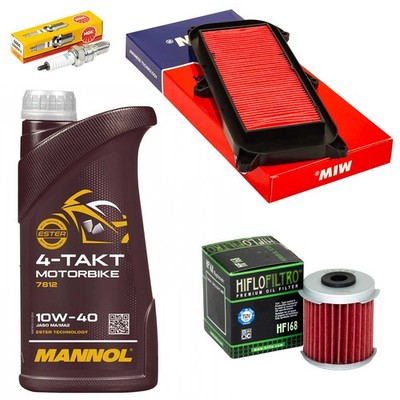Wartung Set Ölfilter Öl 1L Luftfilter Zündkerze für Daelim Freewing 125 SQ 05-16