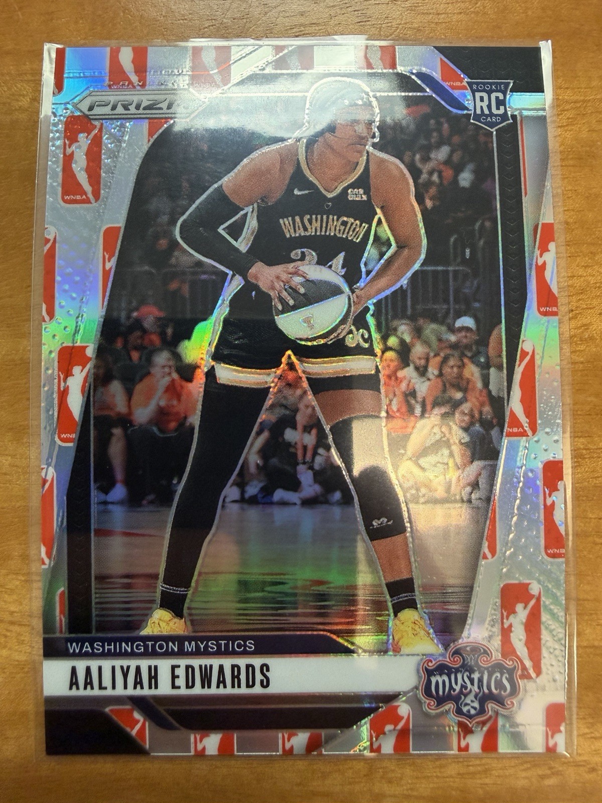 2024 Panini Prizm WNBA Aaliyah Edwards #70 WNBA Logo Prizm (RC)