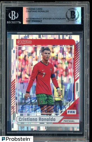 Cristiano Ronaldo Signed 2024-25 Donruss Soccer #115 Portugal BGS BAS AUTO