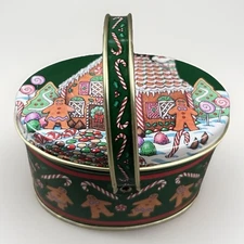 Vintage Keller Charles Philadelphia Christmas Tin Gingerbread House Men - Lot 12