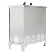 Automatic Chicken Feeder 85-120 lbs 10 Port Galvanized for Turkeys Quails Ducks