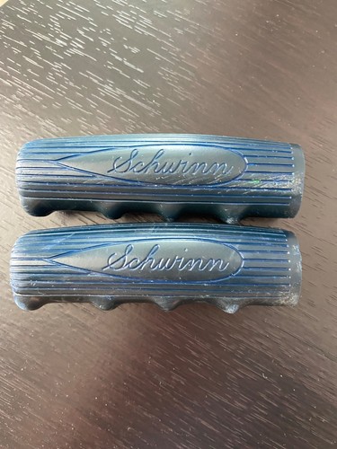 Schwinn Vintage Blue Bicycle Handlebar Grips