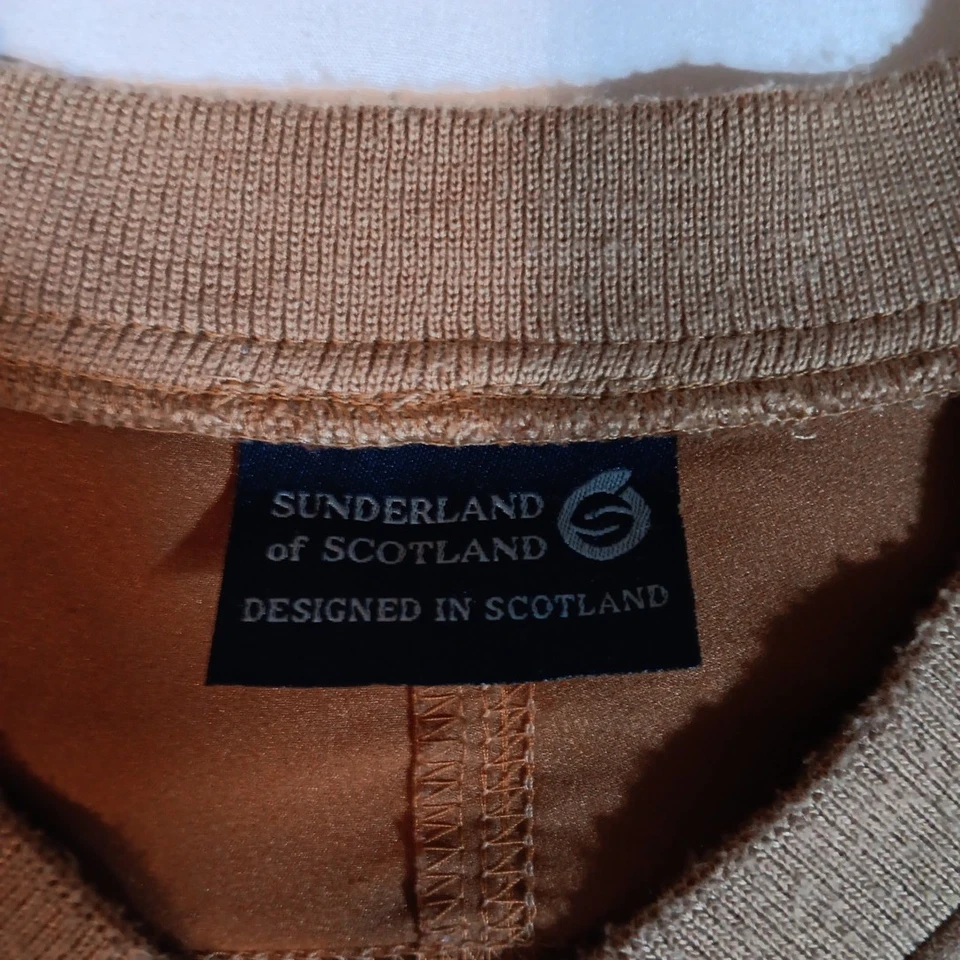 复古苏格兰桑德兰经典套衫 XL 高尔夫夹克微型麂皮绒美国 — 第 4/4 张图片