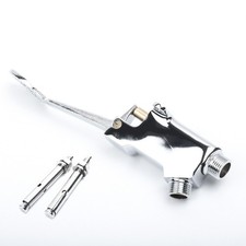 Floor Foot Pedal Control Switch Tap Valve Faucet Basin Single Cold Water Home