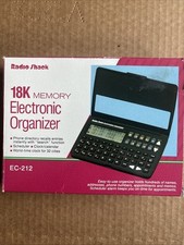Vtg EUC RADIO SHACK EC-212 18K Memory Electronic Organizer W/ Original Box WORKS