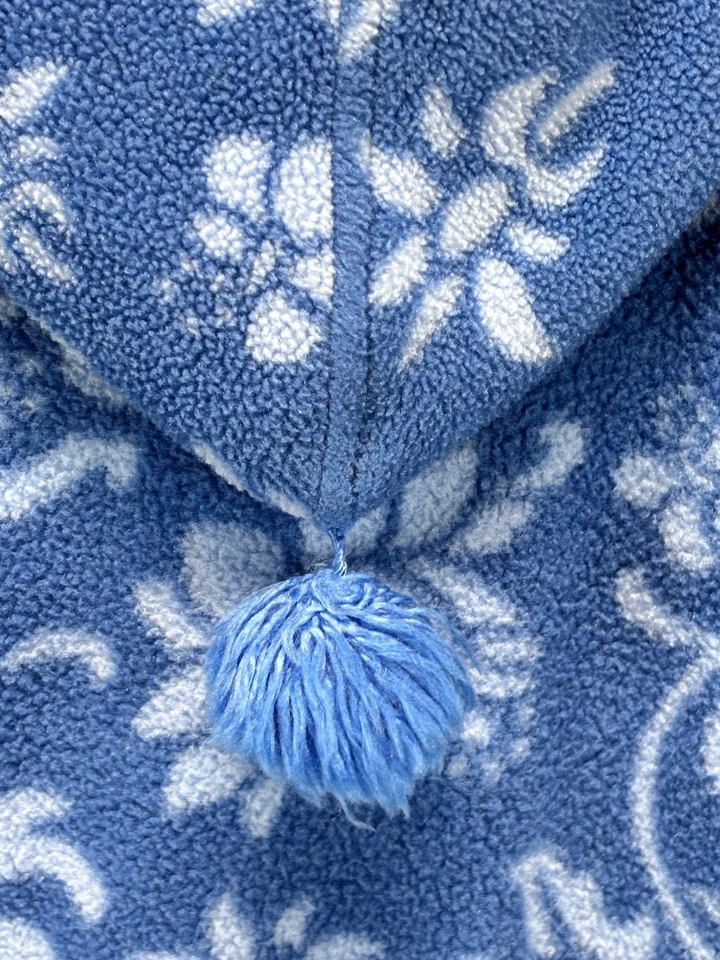 Mameluco polar floral de una pieza Obermeyer de colección talla niño azul preescolar M/L Foto 4 de 4