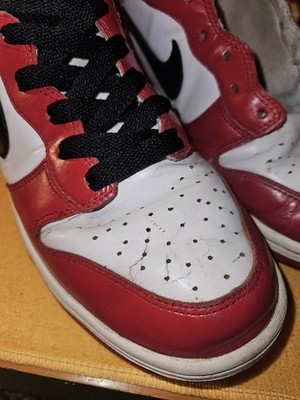 VINTAGE NIKE AIR Jordan 1 High Chicago Custom BY Nike ID 