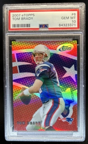 2007 Topps eTopps Tom Brady #/749 Patriots PSA 10 GEM MINT