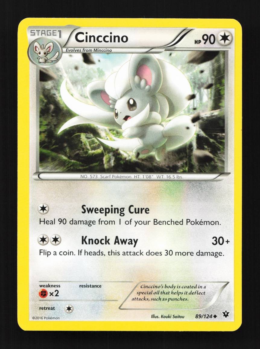 Cinccino 89/124 Fates Collide English Pokemon Card TCG