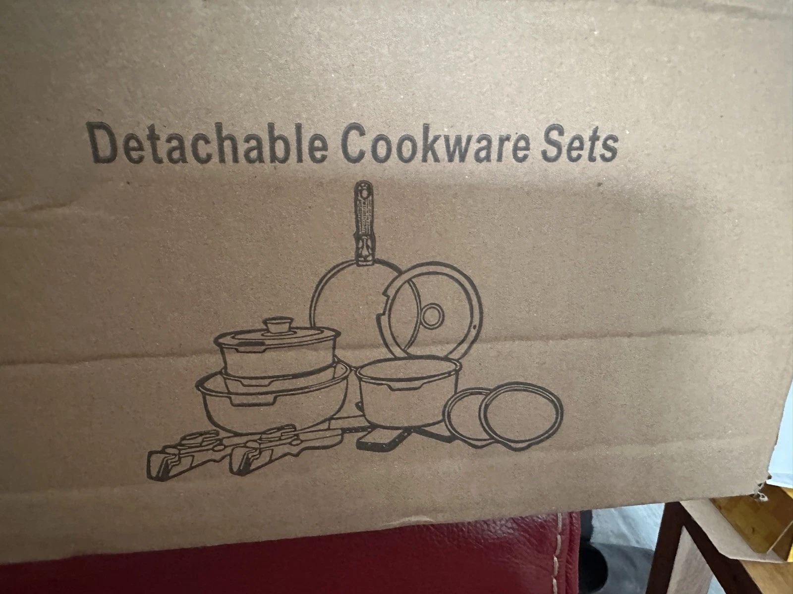 11PCS Non-Stick premium Cookware Set, Removable Handle, Induction, Oven Safe,