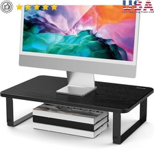 Ergonomic Adjustable Monitor Stand Compatible Laptops TVs Printers up to 44lbs
