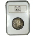 1941 Walking Liberty Silver Half Dollar Fatty Holder NGC MS65 NA486