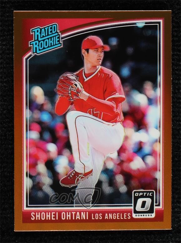 2018 Donruss Optic Rated Variation Bronze Prizm Shohei Ohtani #176 Rookie RC pl4