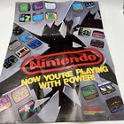 Now You're Playing With Power 1988 Poster Nintendo NES Insert Vintage M3469