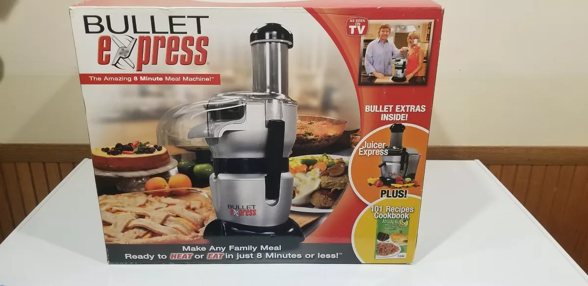 Bullet Express 8 Minute Meal Machine Food Processor Mixer Juicer Slicer New