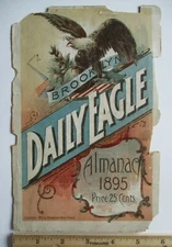 1895 Brooklyn Daily Eagle Almanac Cover Beer Brewery Ad