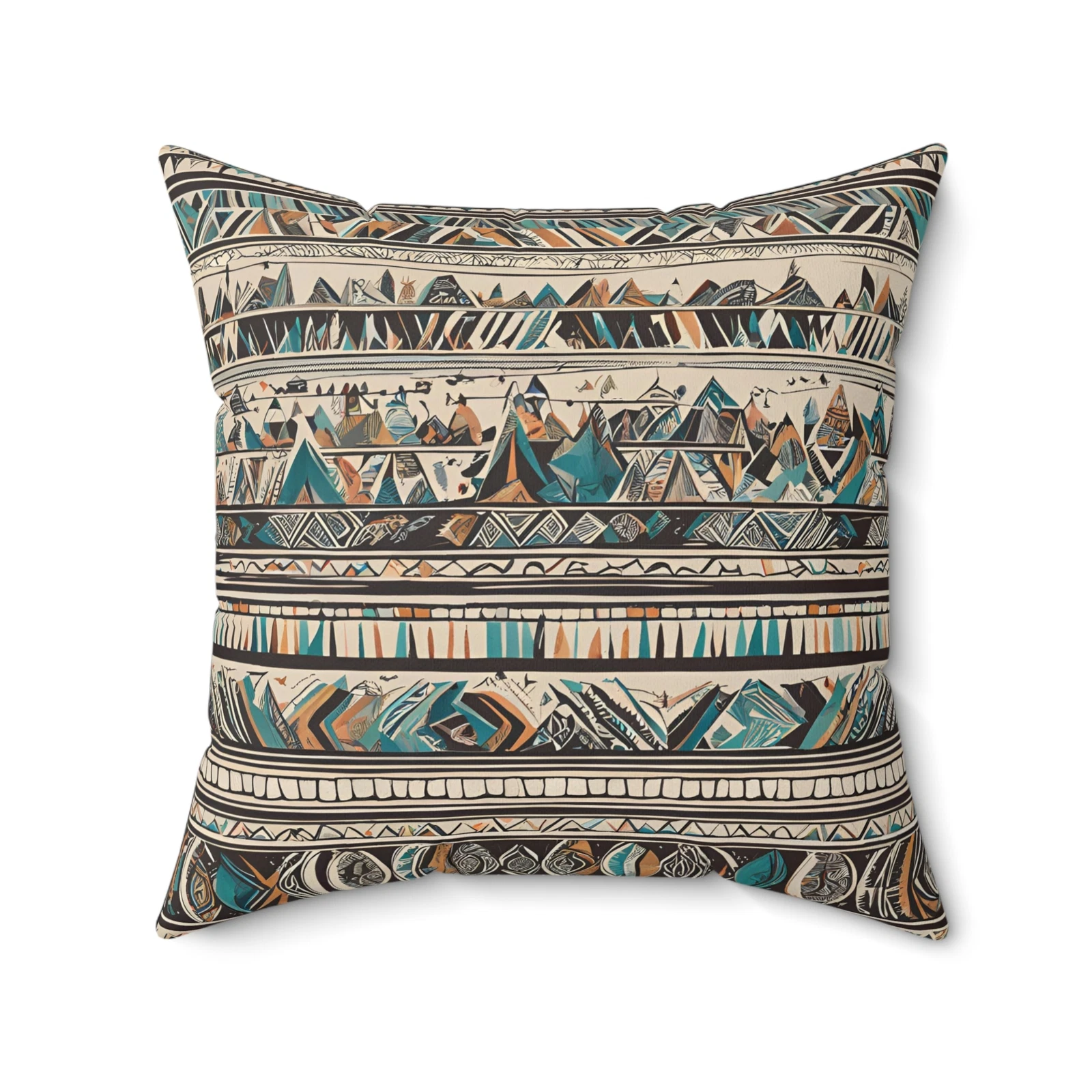 Southwest Inspired Throw Pillow for Couch Bohemian Vibe Graphic Print 20x20