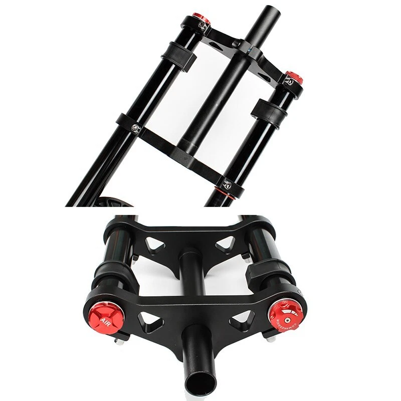 MTB Air Pressure Suspension Fork Snow Bike Double Crown Alloy 20 26*4.0 Fat Tire - Image 4 of 4