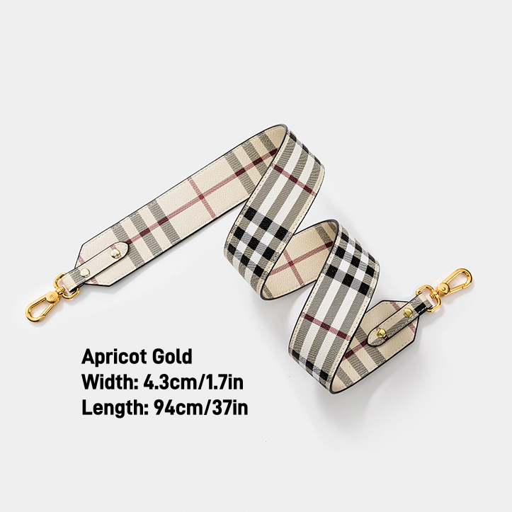 New plaid check Crossbody Shoulder Strap Gold Silver No Logo New plaid check Crossbody Shoulder Strap Gold Silver No Logo