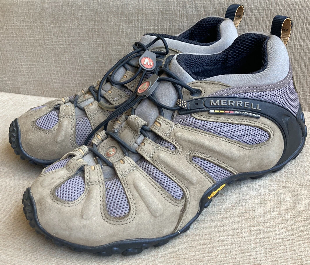 Merrell Chameleon II Stretch Kangaroo BOA Grey Womens Tan Vibram Shoes | eBay