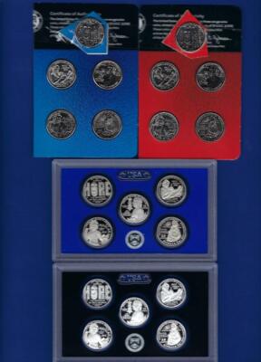 2024 PDSS BU PD plus Clad and Silver Proof Quarter Set- P D from Mint Set