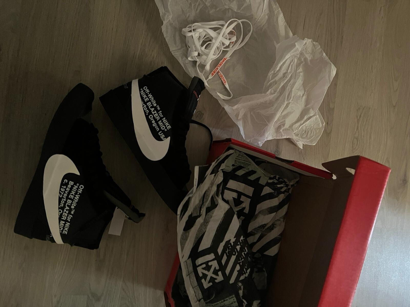 OFF WHITE X NIKE Blazer Nike Off White The Ten Mid Grim Reaper taglia 42 EU