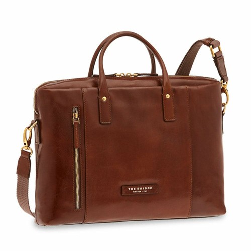 Cartella The Bridge 44371601 Briefcase 2 manici shopper work pelle uomo  donna | eBay