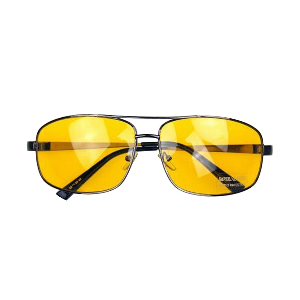 Metal Frame UV400 Night Vision Riding Eyewear Glasses Eyeglasses