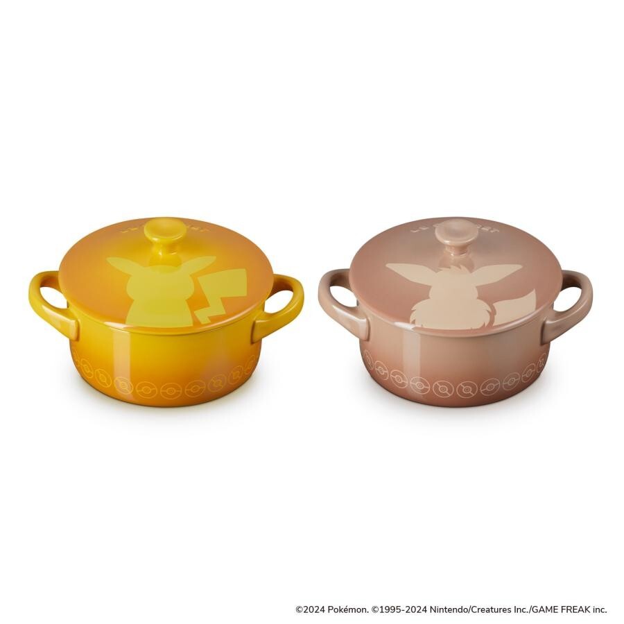 Mini Cocotte Le Creuset Pokemon Collection Pikachu Eevee set