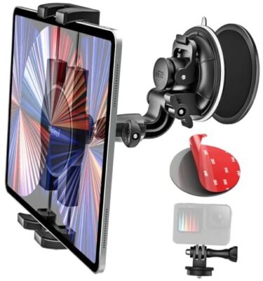 Windshield Car Tablet Holder, Heavy Duty Suction Cup Window Dashboard Tablet 