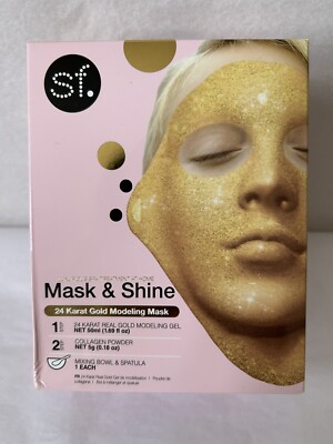 New SF Glow Mask & Shine - 24 Karat Gold Modeling Mask 4 Piece Kit (SH5)