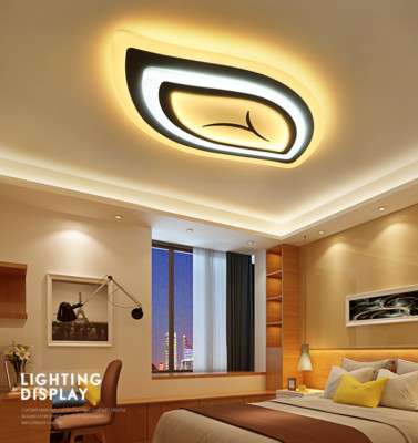 LED Deckenlampe Smart 3D Leuchte 80W dimmbar App Alexa Google Assistant Blätter