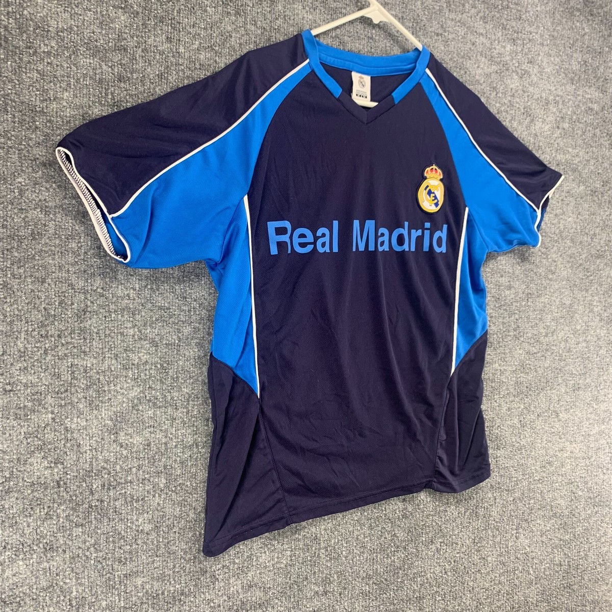 Real Madrid Official Jersey Mens Medium Blue Football Soccer