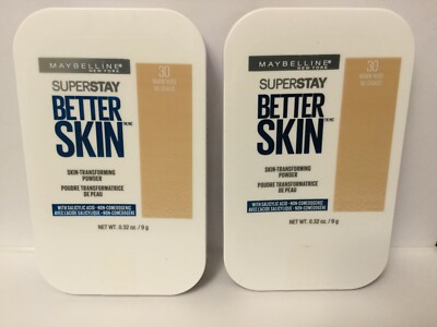 LOT OF 2 Maybelline Superstay Better Skin Skin-Transforming Powder #30 Warm Nude