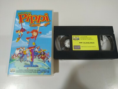 Pippi Calzaslargas Animacion la pelicula - VHS Cinta Castellano
